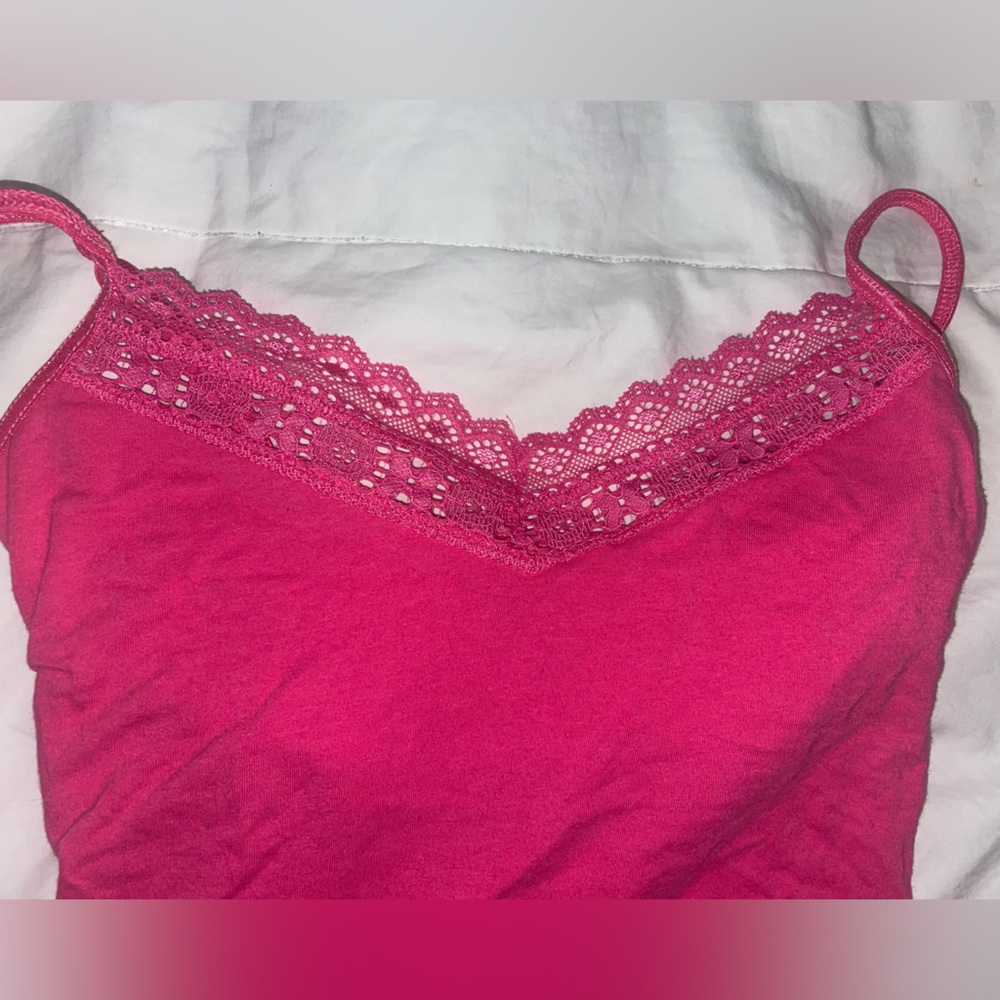 Aeropostale Fuchsia Lace Camisole - Picture 3 of 4